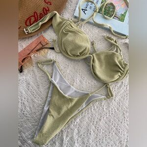 Olive Green Bikini Set
